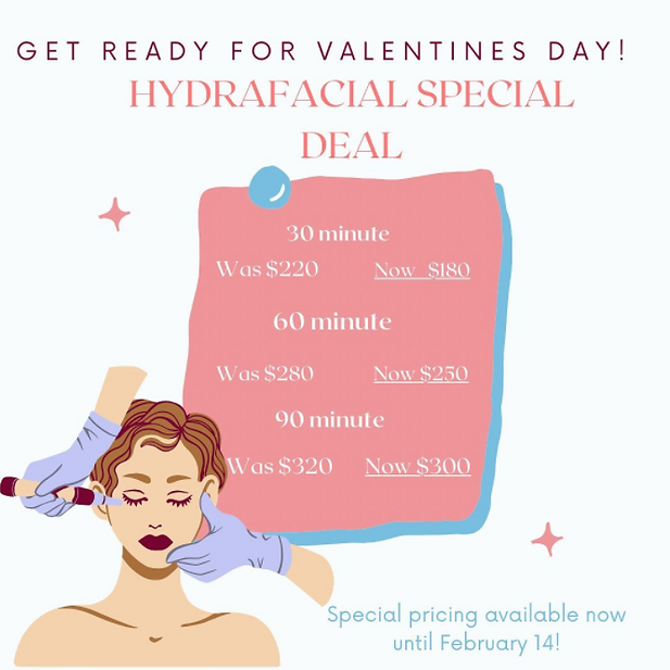 3 EXTRA Sweet Valentine Deals 3 valentine hydrafcial blog thepark medspa in Highland Park NJ | 3 EXTRA Sweet Valentine Deals
