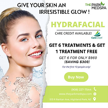 August Newsletter 7 Hydrafacial Care Credit Available Specials all August blog thepark medspa in Highland Park NJ | August Newsletter