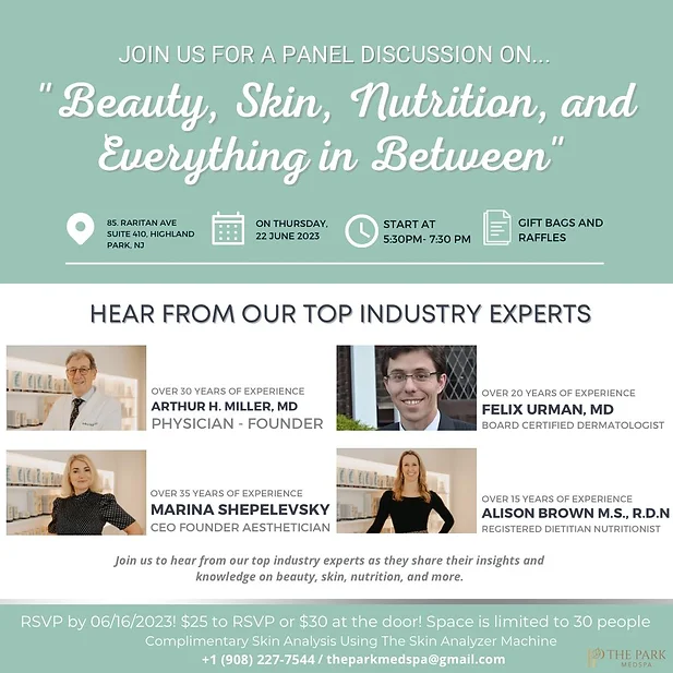 JUNE NEWSLETTER & SPECIALS 2 JUNE EVENT JOIN US blog thepark medspa in Highland Park NJ | JUNE NEWSLETTER & SPECIALS