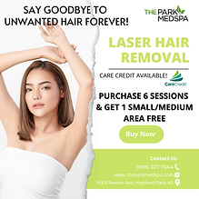 August Newsletter 9 Last Chance for this Incredible Laser Hair Removal Offer blog thepark medspa in Highland Park NJ | August Newsletter